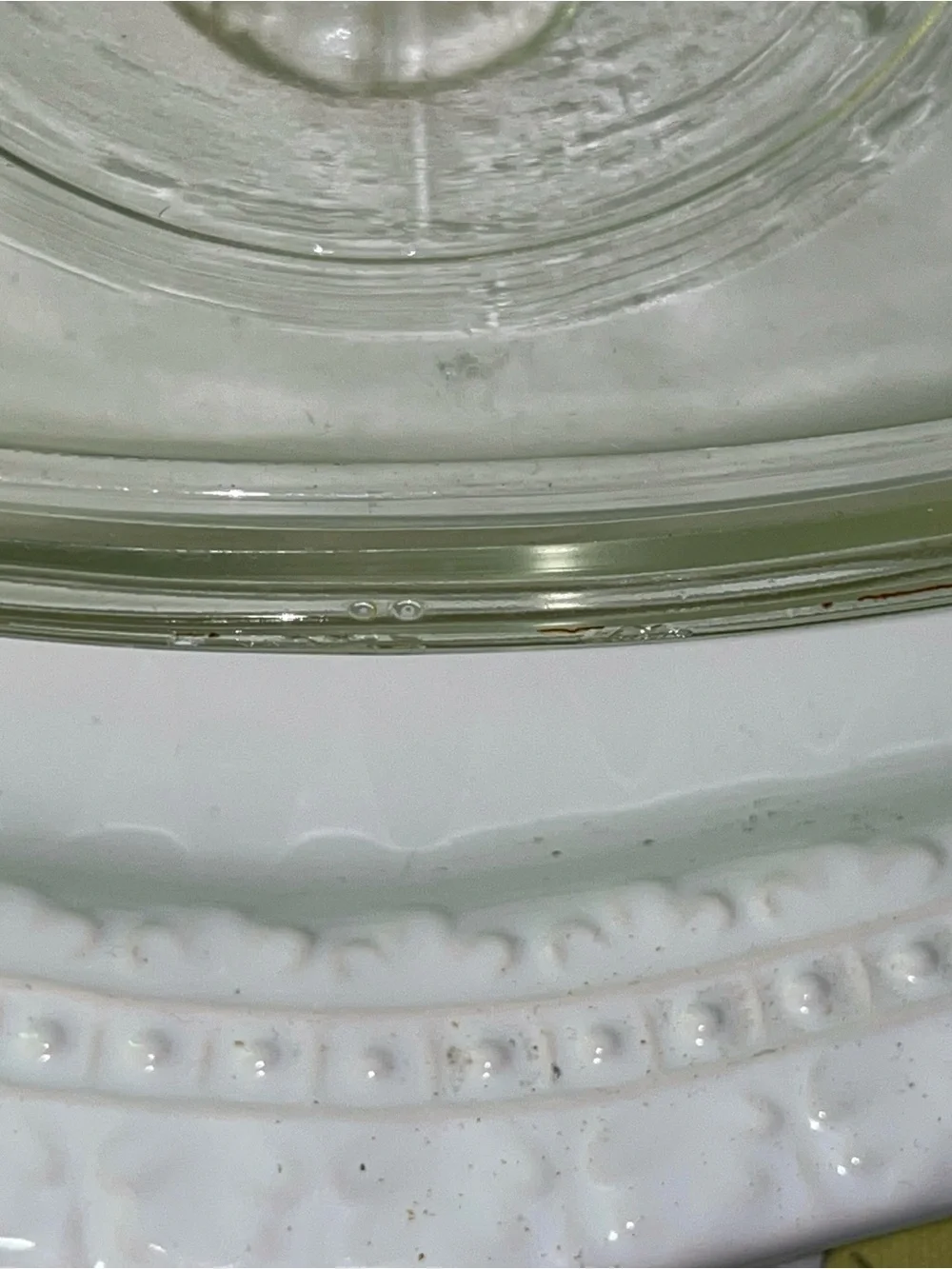 Pyrex Clear Glass Replacement Lid Vintage Square 6in Inner Rim 7 In Outer Rim